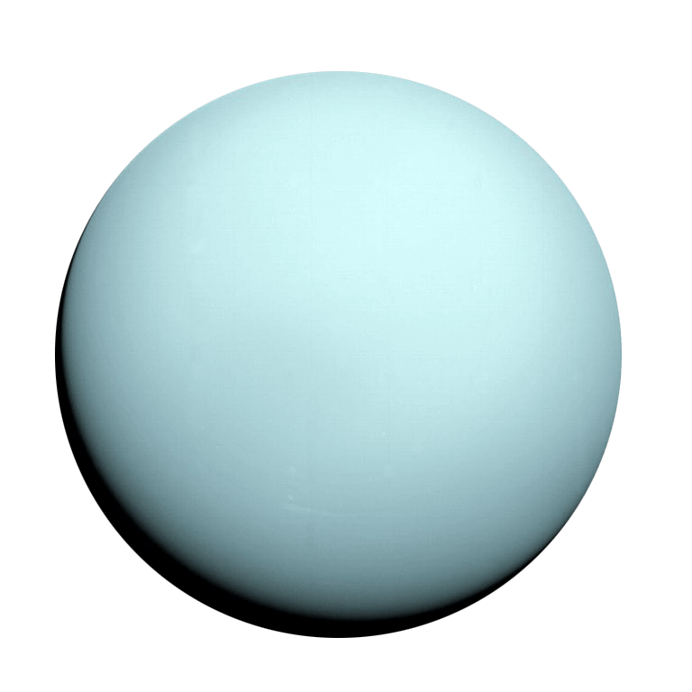 Фотография планеты Уран сделанная космическим аппаратом «Вояджер-2» в 1986