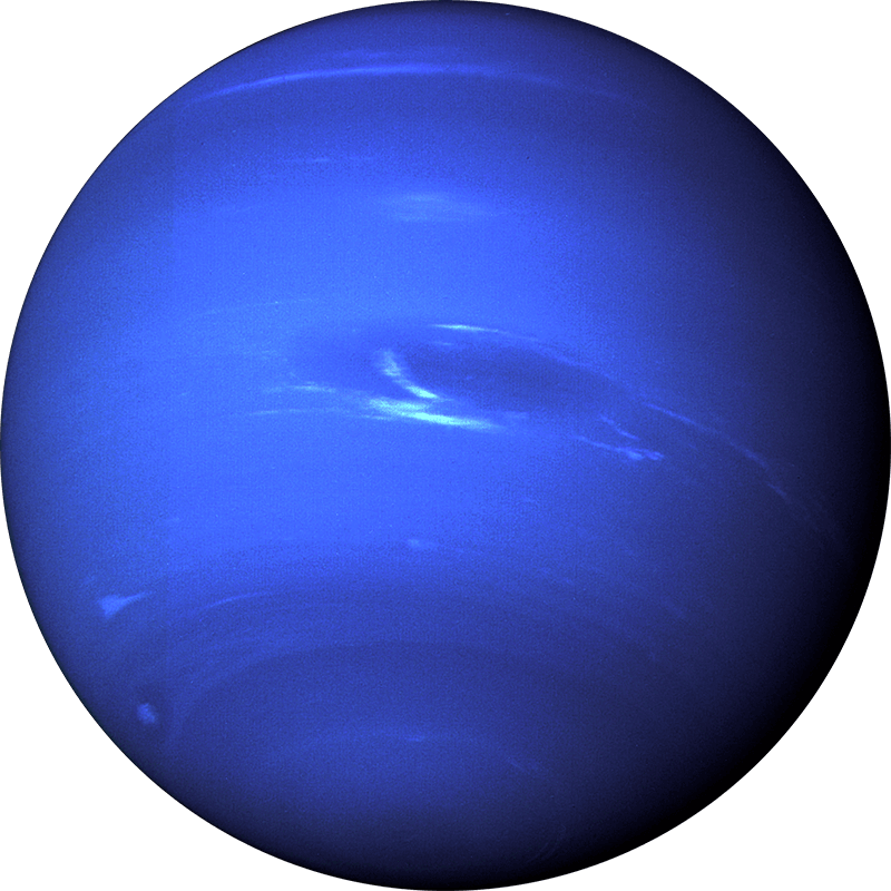 Фотография планеты Нептун. Сделана космическим аппаратом Вояджер 2 в 1989
