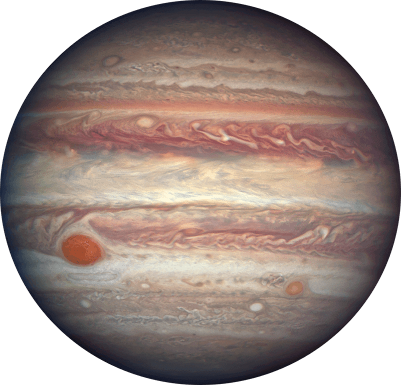 Планета Юпитер фото космического телескопа Хаббл, 03.04.2017