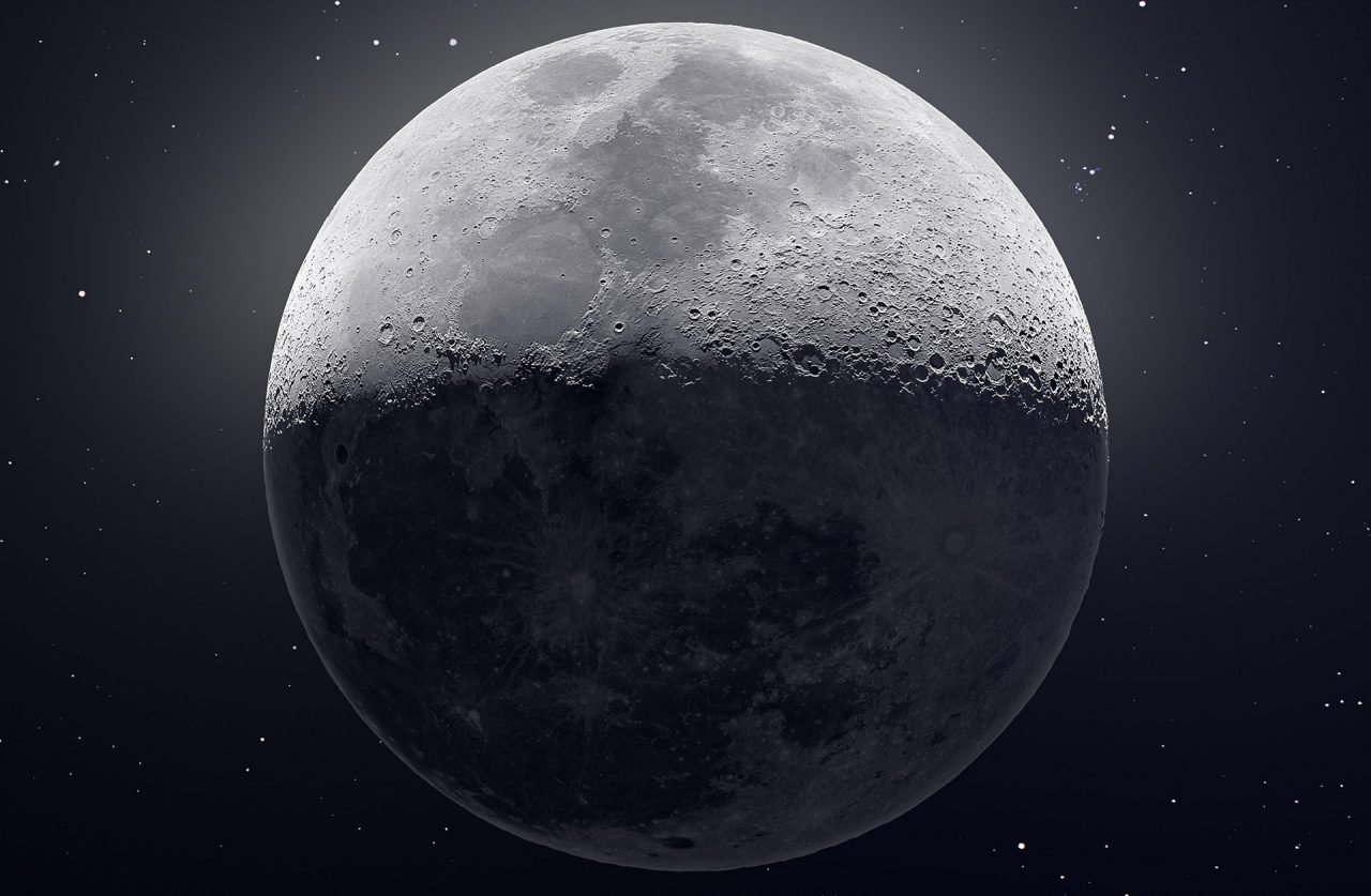 Фрагмент оригинального изображения: Луна, Эндрю МакКарти, 12 февраля 2019